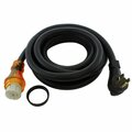 Ac Works 20ft 50A Generator Transfer Switch Power Cord With Power Indicator TE1450-020